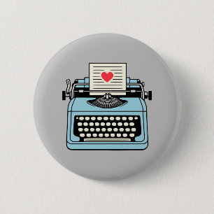 Ich Liebe meiner Schreibmaschine Button