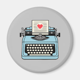 Ich Liebe meiner Schreibmaschine Magnet