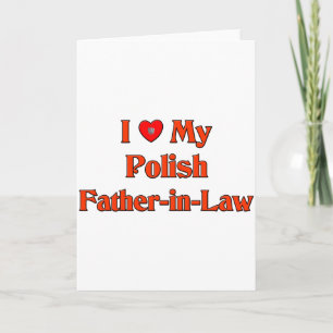 Ich Liebe meines polnischen Schwiegervaters Feiertagskarte
