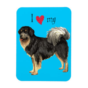 Ich Liebe meines tibetischen Mastiffs Magnet