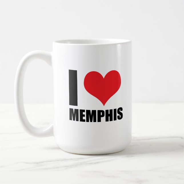 Ich liebe Memphis  Kaffeetasse (Links)