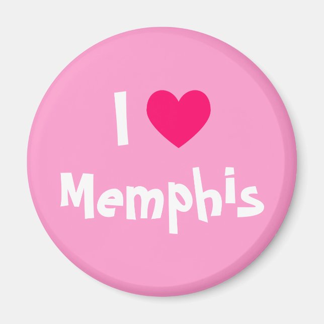 Ich liebe Memphis Magnet (Vorne)