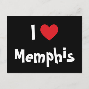 Ich liebe Memphis Postkarte