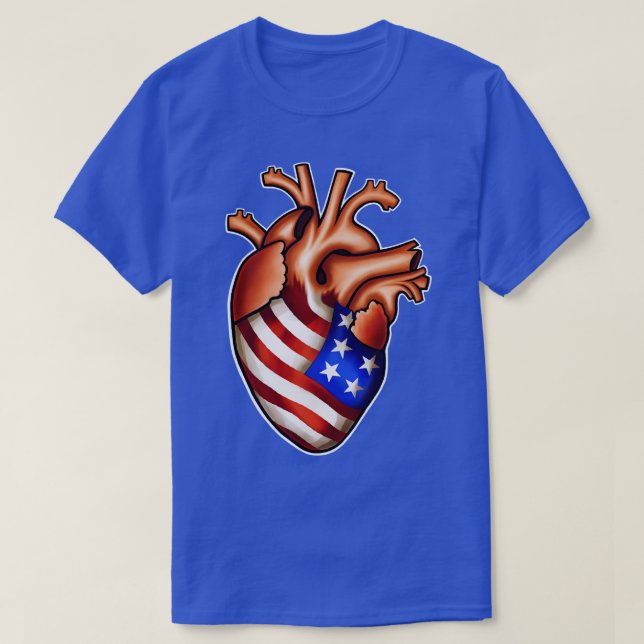Ich Liebe Merica in meinem Herzen T-Shirt (Design vorne)