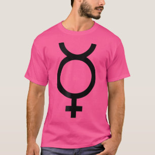 Ich Liebe Merkur Symbol Design Raum und Astronomie T-Shirt