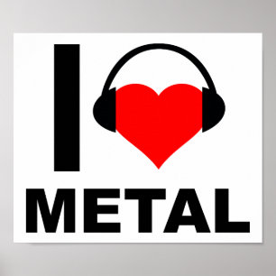 Ich liebe Metal Lustiges Poster