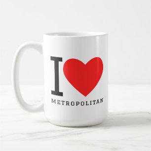 Ich liebe metropolitan kaffeetasse