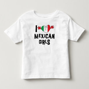 Ich Liebe Mexikanische Mädchen Kinder Kleinkind T-shirt