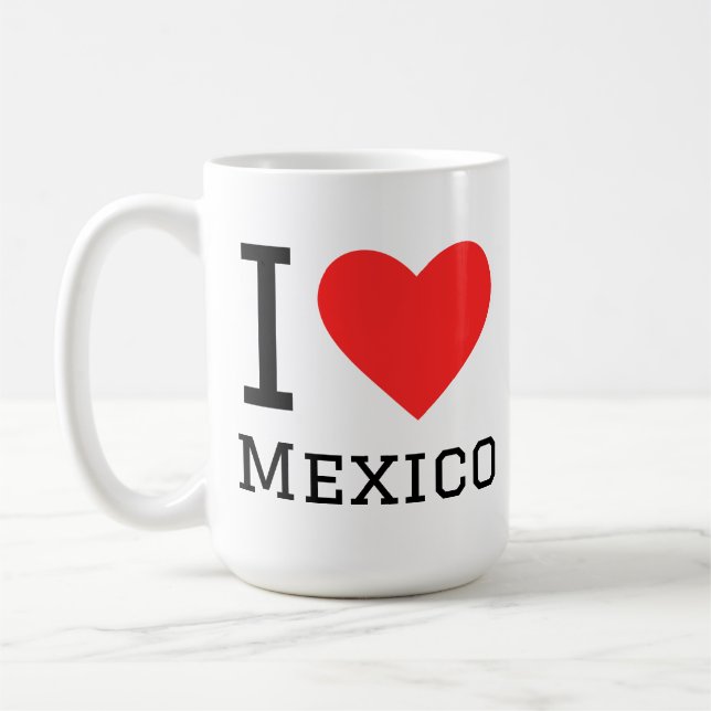 Ich liebe Mexiko Kaffeetasse (Links)