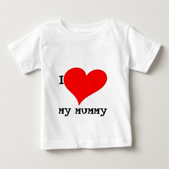 ICH LIEBE MEY MUMMY BABY T-SHIRT (Vorderseite)