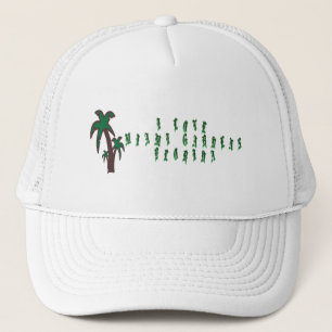 Ich liebe Miami Gardens Florida Truckerkappe