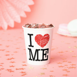 Ich Liebe mich Pappbecher