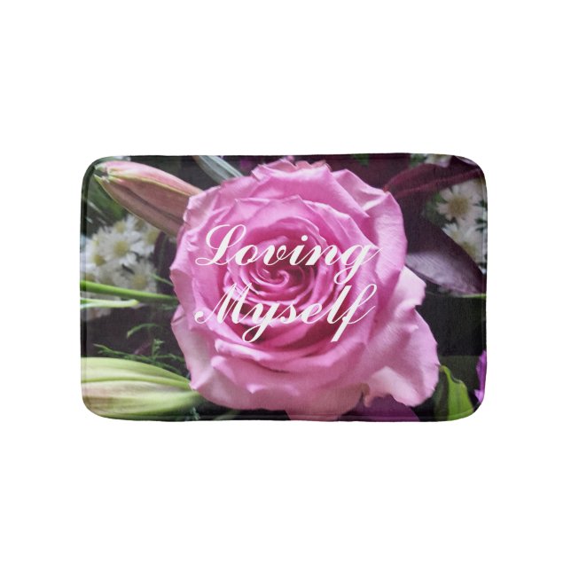 Ich liebe mich selbst Bath Mat Badematte (Vorderseite)