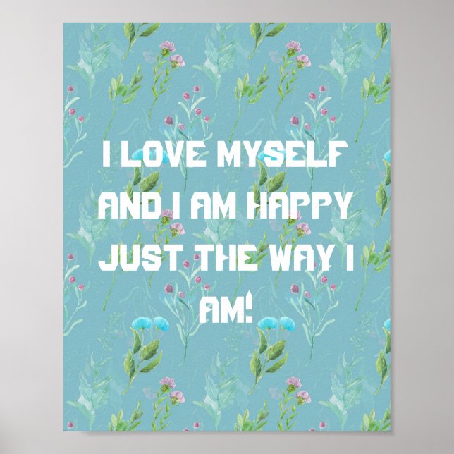 Ich liebe mich selbst Poster (Vorne)