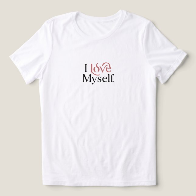 Ich liebe mich selbst. Tri-Blend shirt (Design Vorderseite)