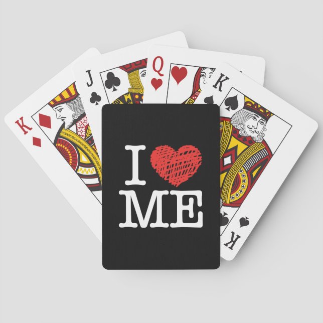 Ich Liebe mich Spielkarten (Rückseite)