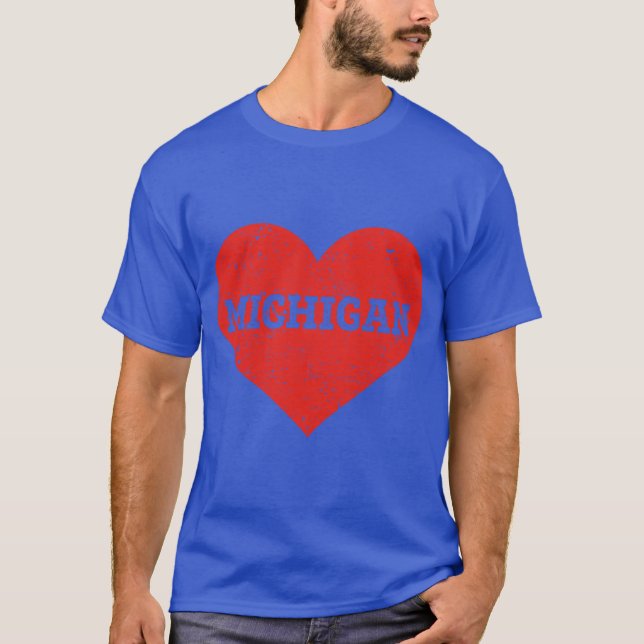 Ich liebe Michigan Oversized T-Shirt (Vorderseite)