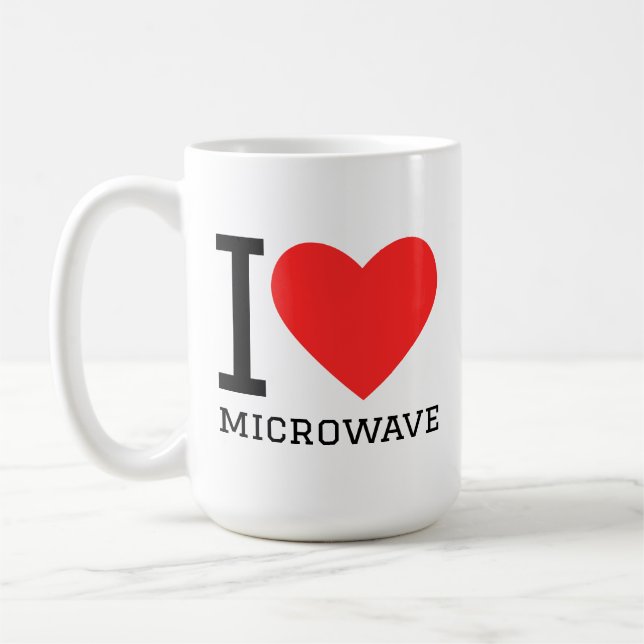 Ich liebe Mikrowelle  Kaffeetasse (Links)