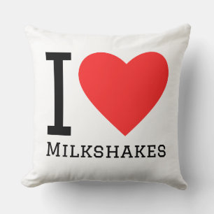 Ich liebe Milchshakes Kissen