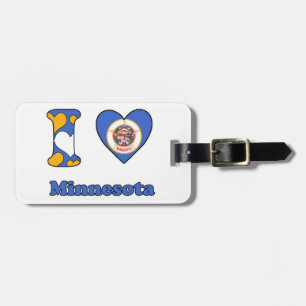 Ich liebe Minnesota Gepäckanhänger