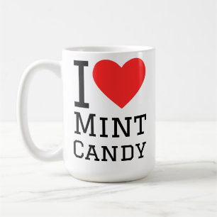 Ich liebe Minzbonbons Kaffeetasse