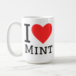 Ich liebe Minze Kaffeetasse