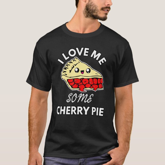 Ich Liebe mir etwas Cherry Pie Funny Niedlicher Ko T-Shirt (Vorderseite)