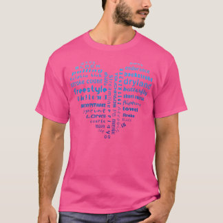 Ich Liebe mit Herzensschwimmen T-Shirt