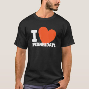 Ich liebe mittwochs Herz Cute Mittwoch T-Shirt