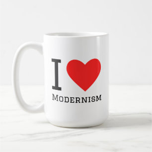 Ich liebe Modernismus Kaffeetasse