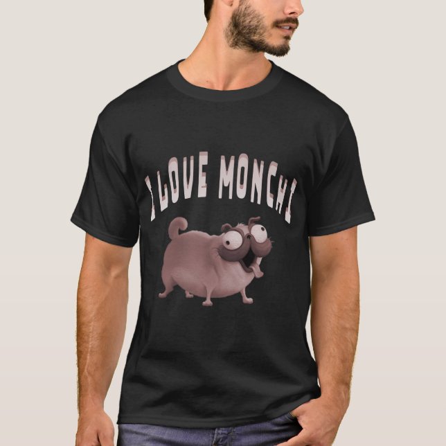 Ich liebe Monchi Dog, Monchi , The Mitchells vs. d T-Shirt (Vorderseite)