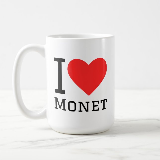 Ich liebe Monet  Kaffeetasse (Links)
