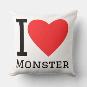 Ich liebe Monster Kissen