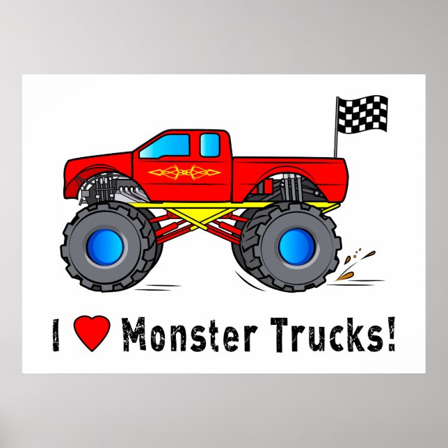 Ich Liebe Monster Trucks! Poster (Vorne)