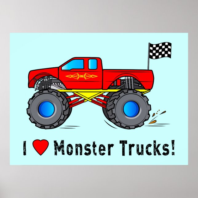 Ich Liebe Monster Trucks! Poster (Vorne)