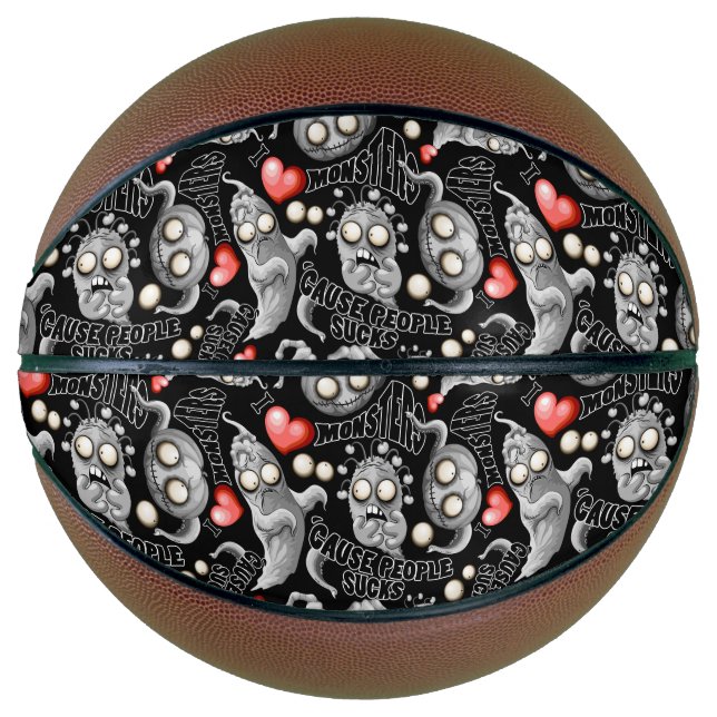 Ich Liebe Monster, weil Leute Ist zum Kotzen sind Basketball (Vorderseite)