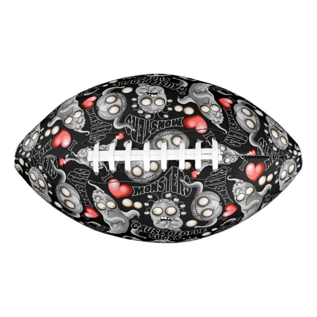 Ich Liebe Monster, weil Leute Ist zum Kotzen sind Football (Vorderseite)