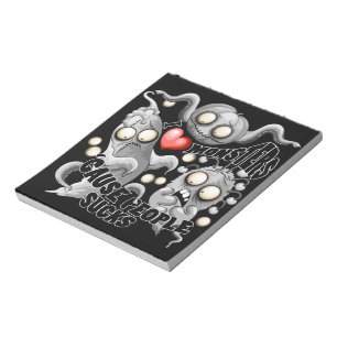 Ich Liebe Monster, weil Leute Ist zum Kotzen sind Notizblock