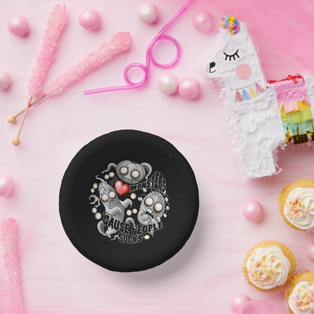 Ich Liebe Monster, weil Leute Ist zum Kotzen sind Pappteller (Party)