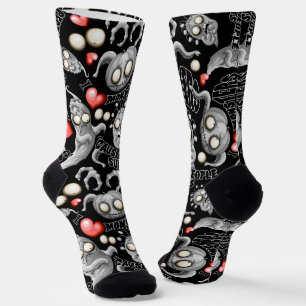 Ich Liebe Monster, weil Leute Ist zum Kotzen sind Socken