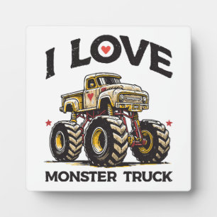 Ich liebe Monstertruck Fotoplatte