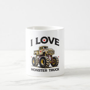 Ich liebe Monstertruck Kaffeetasse