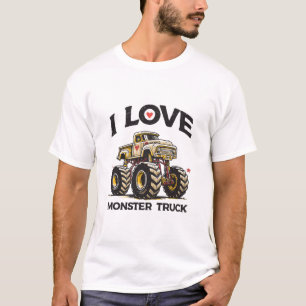 Ich liebe Monstertruck T-Shirt
