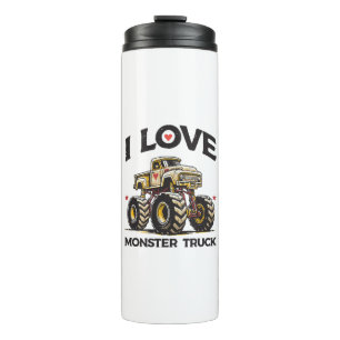 Ich liebe Monstertruck Thermosbecher