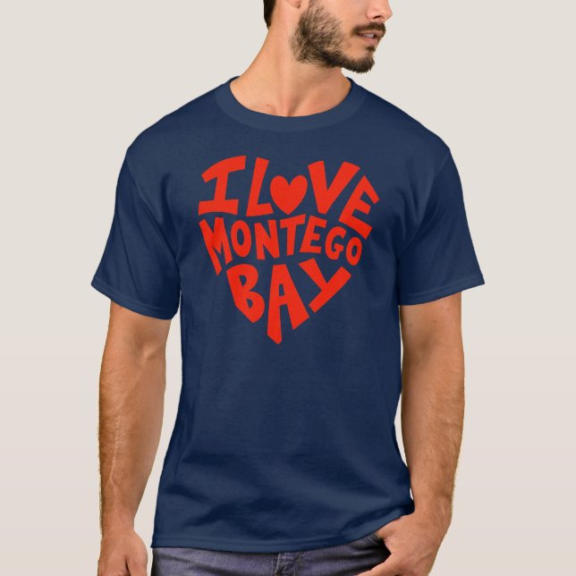 Ich liebe Montego Bay T-Shirt (Vorderseite)