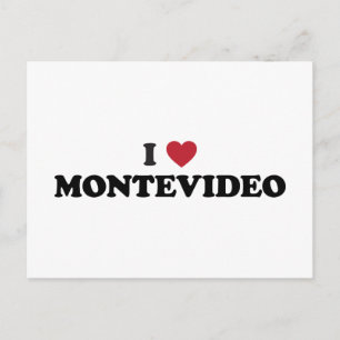 Ich liebe Montevideo Uruguay Postkarte
