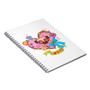 Ich Liebe Möpsen! Foto Notizblock