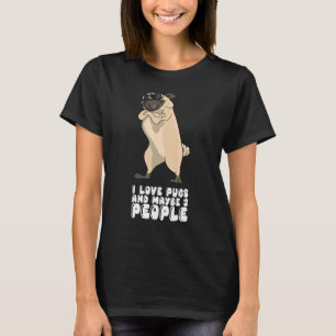 Ich Liebe Möpsen und vielleicht 3 Personen T-Shirt