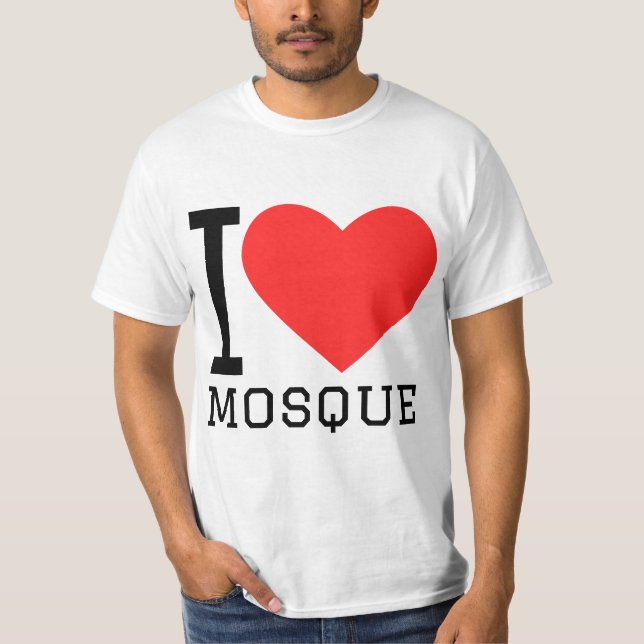 Ich liebe Moschee T-Shirt (Vorderseite)