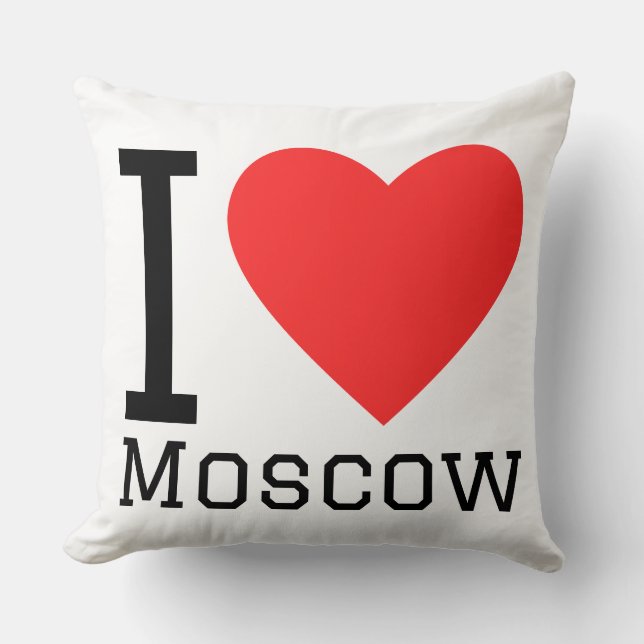 Ich liebe Moskau Kissen (Vorderseite)